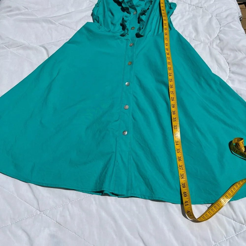 Liz Claiborne Green Sleeveless Dress - Picture 8 of 14